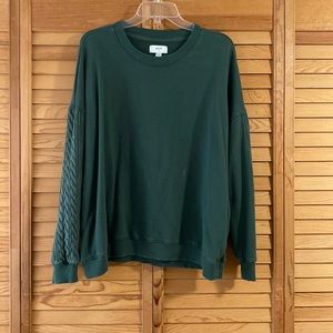 Aerie Crewneck Sweatshirt with Knit Panel